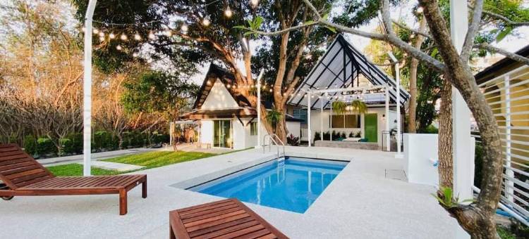 Private Garden house, Banrublom Rayong beach +Free wifi (Pool villa)图片