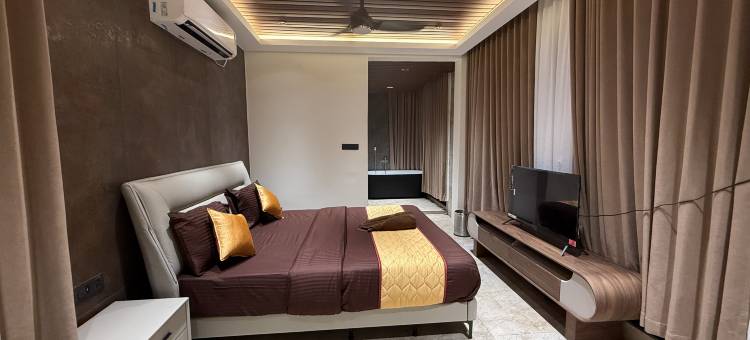 Samudhra Beach Villa,Mahabalipuram- Sea view, Pool & Lawn图片