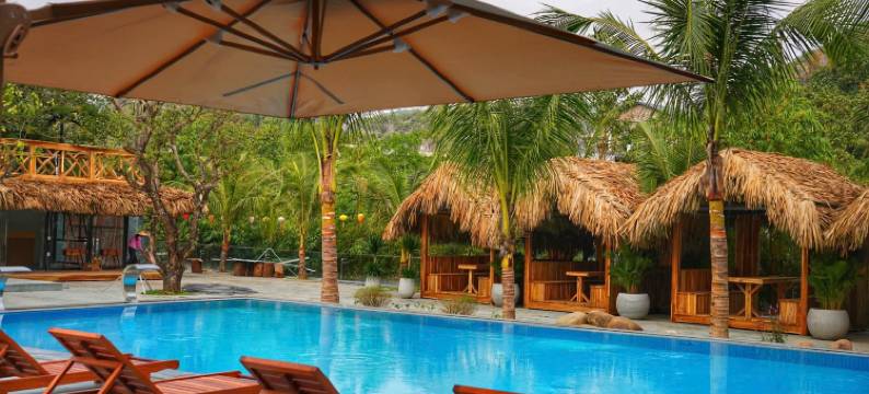 The Luna Tam Coc Hostel - 酒吧和泳池(The Luna Tam Coc Hostel - Bar & Pool)图片