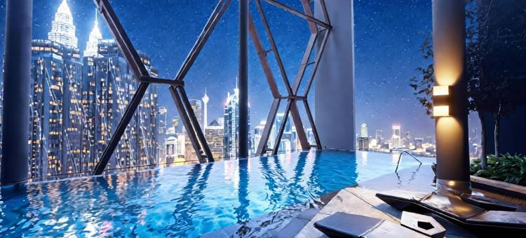 KLCC-Scarletz【中文礼遇⭐空中无边泳池⭐仅步行五分钟到双峰塔】(Scarletz Suites KLCC by Avery【Located in  City Centre+5 mins to Twin Towers+Rooftop Infinity pool】)图片