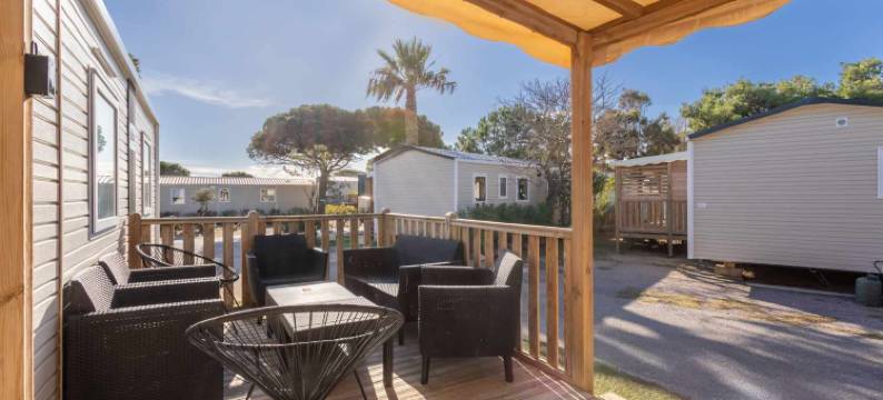 MOBILHOME SOLEIA MAR ESTANG SIBLU VILLAGE  - Front de mer Accès plage privé CLIM 2SDB Canet图片