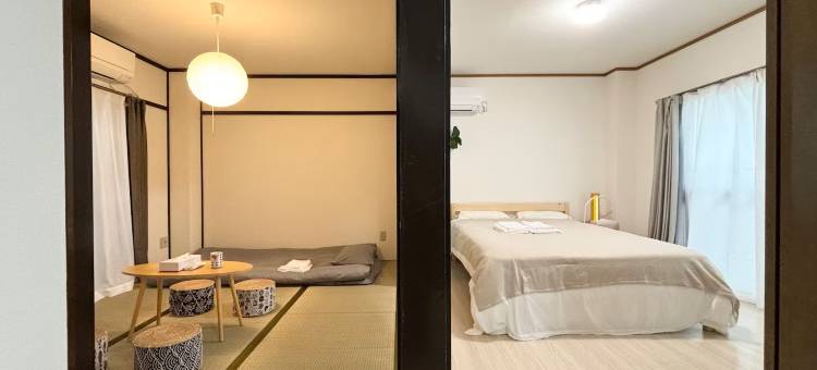 AiES四木/四木站走8分/ 2DK40㎡4人可停车/直达机场晴空塔近公园(AiES Yotsugi, 8m walk from Station, 4people, free parking, direct access to the airport)图片