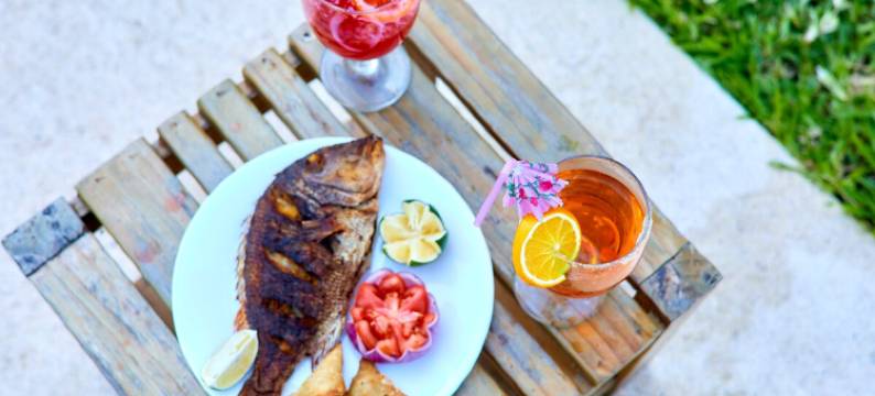 Nana's boho BeachfrontVilla w/Ac&pool图片