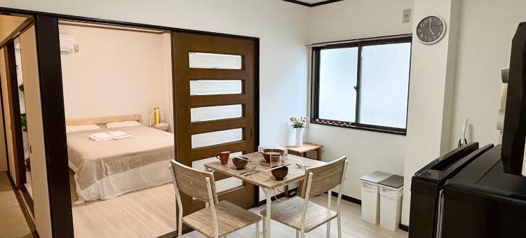 AiES四木/四木站走8分/ 2DK40㎡4人可停车/直达机场晴空塔近公园(AiES Yotsugi, 8m walk from Station, 4people, free parking, direct access to the airport)图片