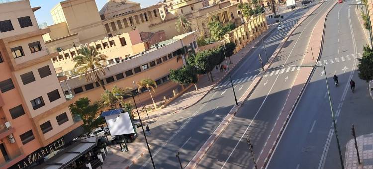Gueliz .2,3km Jemaa el-fna netflx 電視 50 英寸，私人公寓空調(New luxury Apartemnt Modern Gueliz Marrakech)图片