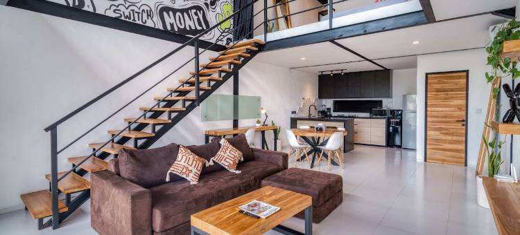 Echo Haven A4 苍古: 一卧阁楼别墅(Echo Haven A4 : 1BR Loft In Canggu)图片