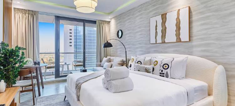 bnbme | JLT 时尚单间公寓 - 5分钟可至地铁(bnbme | Stylish Studio in JLT - 5 Min to Metro)图片