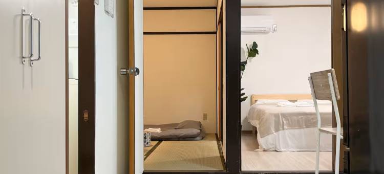 AiES四木/四木站走8分/ 2DK40㎡4人可停车/直达机场晴空塔近公园(AiES Yotsugi, 8m walk from Station, 4people, free parking, direct access to the airport)图片