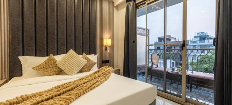 Saltstayz Premier 靠近第44区企业中心(Saltstayz Premier Near Sector 44 Corporate Hub)图片