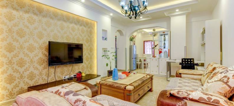 都江堰紫色小屋图片