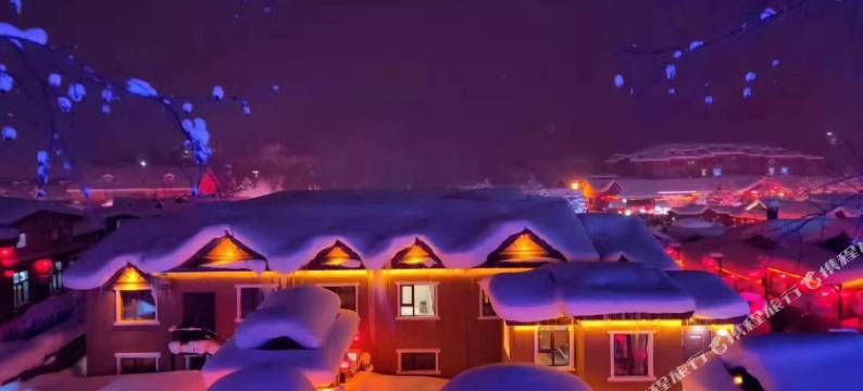 雪乡雪景客栈图片