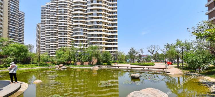 青岛山海湾望海客卧双大床宜家美式公寓图片