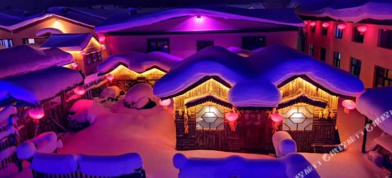 雪乡雪景客栈图片