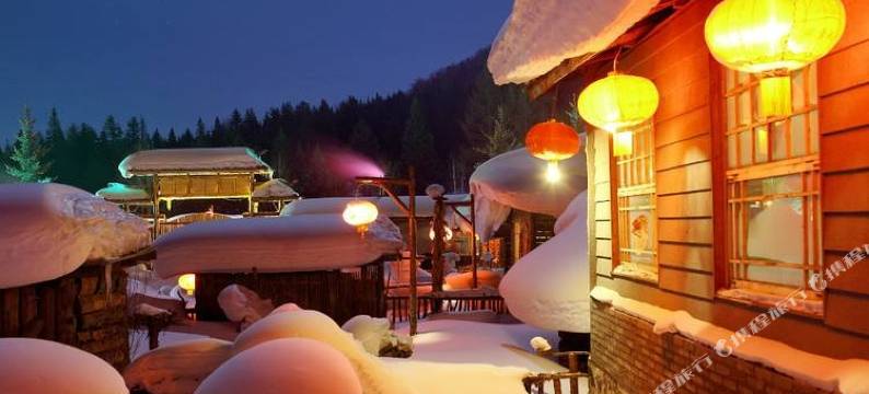 雪乡雪景客栈图片