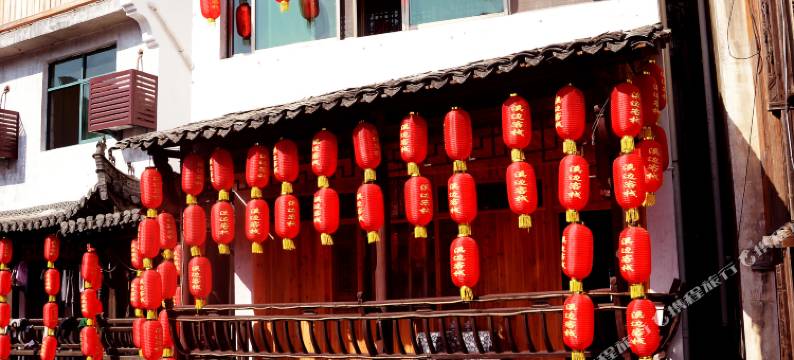 婺源李坑溪边客栈图片