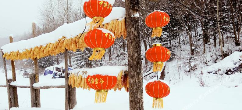 雪谷牤牛河驿站图片