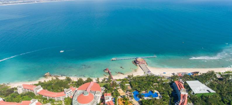 三亚蜈支洲岛珊瑚酒店木屋图片