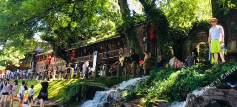 眉山柳江古镇山水阁图片