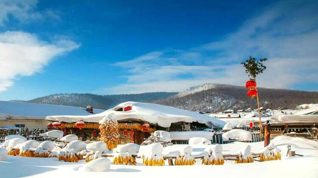 海林威虎山雪村松林客栈