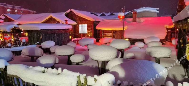 雪乡雪景客栈图片