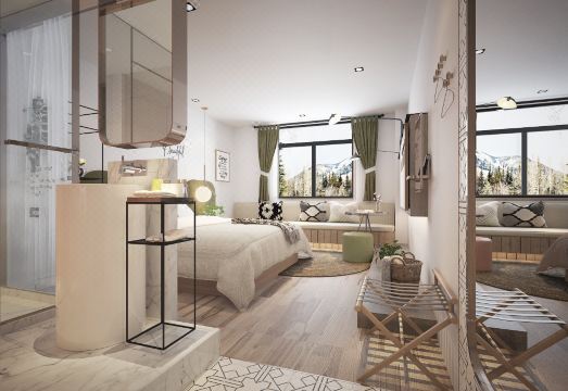 稻城亚丁初见艺术酒店外景图