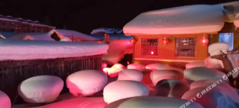 雪乡雪景客栈图片