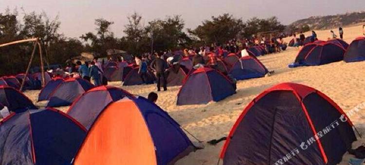 平潭情侣阁露营帐篷图片