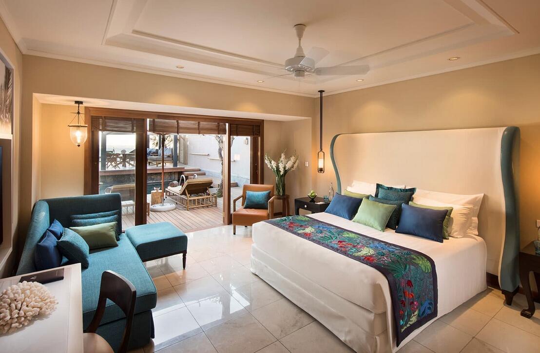 Constance Belle Mare Plage Over view