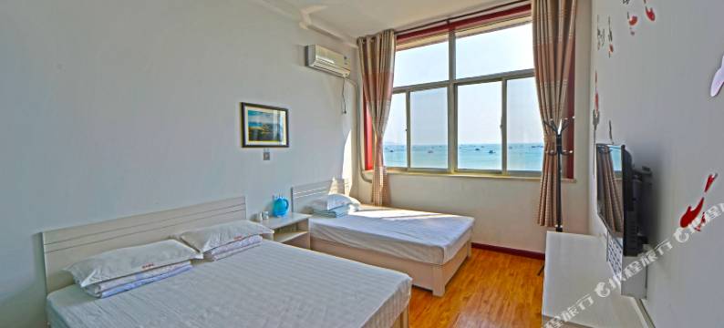 长岛近水楼台海景渔宿图片