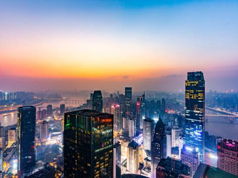 南倾·一岛高空江景酒店(重庆解放碑洪崖洞店)图片