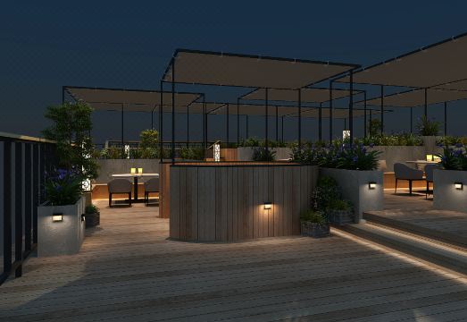 春天映向空中花园酒店（北京天安门王府井店）外景图