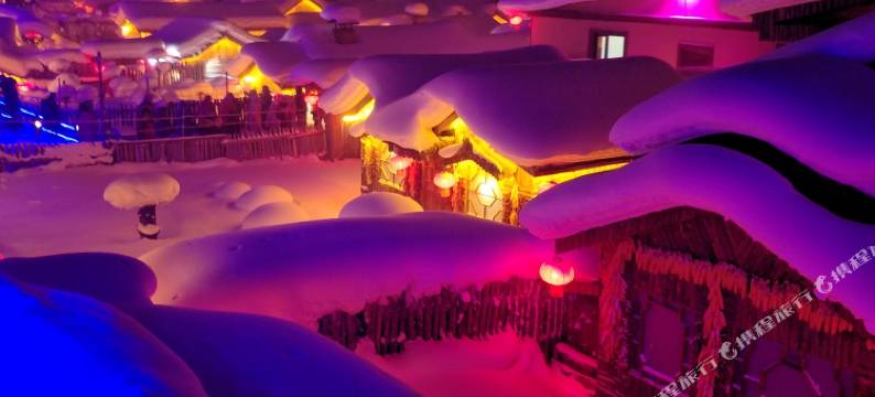 雪乡雪景客栈图片