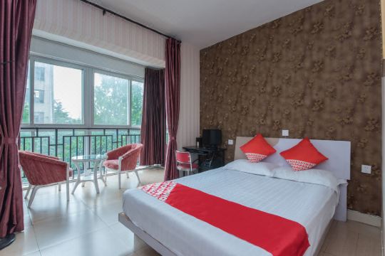 选择房间装修:2018oyo绵阳华鑫宾馆坐落于四川省绵阳市涪城区永兴镇