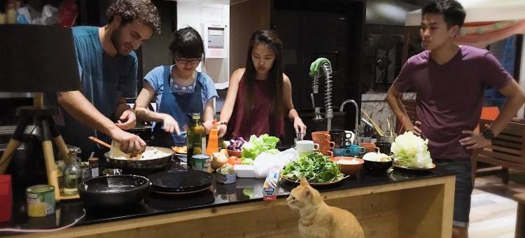 南投日月潭有张床国际青年背包栈图片