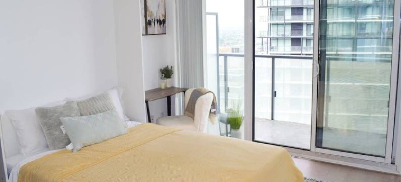 现代市中心开放式公寓酒店 - 附城景阳台(Modern Downtown Studio with City Views Balcony)图片