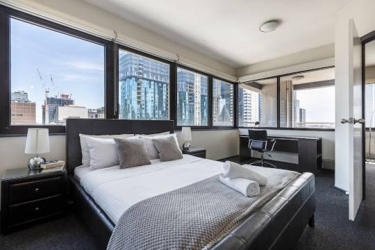 1714-250 伊丽莎白 - 2 大房 - 墨尔本中心商业区之心(1714-250 Elizabeth, 2 Big Bedrooms, Heart of Melbourne CBD)