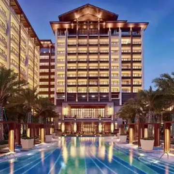 惠州+東莞2天團·《温泉度假》國際品牌Hilton龍門富力希爾頓度假酒店(豪華景觀泡池客房~含2池温泉)