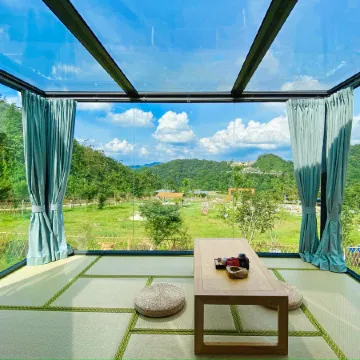 韶關3天團·《低10°生活》 2025年全新開業~韶關翁源·龍泰翁山源温泉城(親水別墅客房)+獨立別墅星空玻璃房