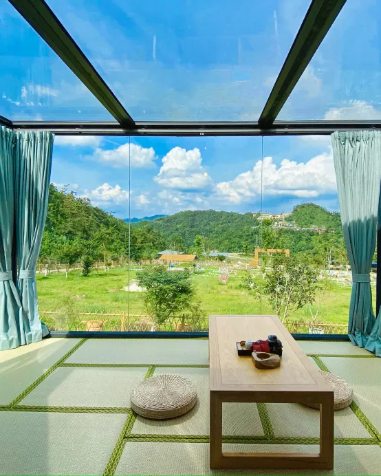 韶關3天團·《低10°生活》 2025年全新開業~韶關翁源·龍泰翁山源温泉城(親水別墅客房)+獨立別墅星空玻璃房