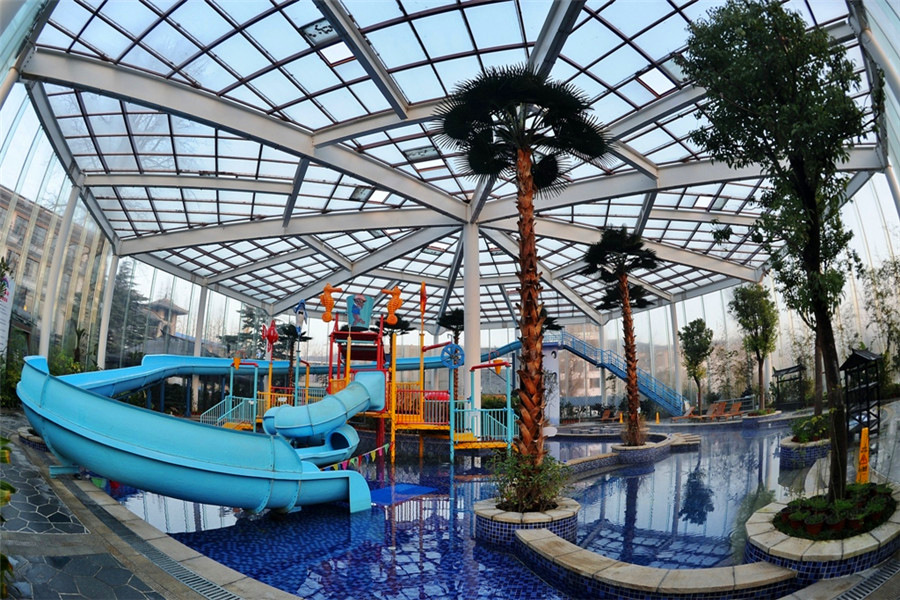 栖霞艾山温泉国际旅游度假村   艾山温泉   含温泉,含早餐 ·【风景