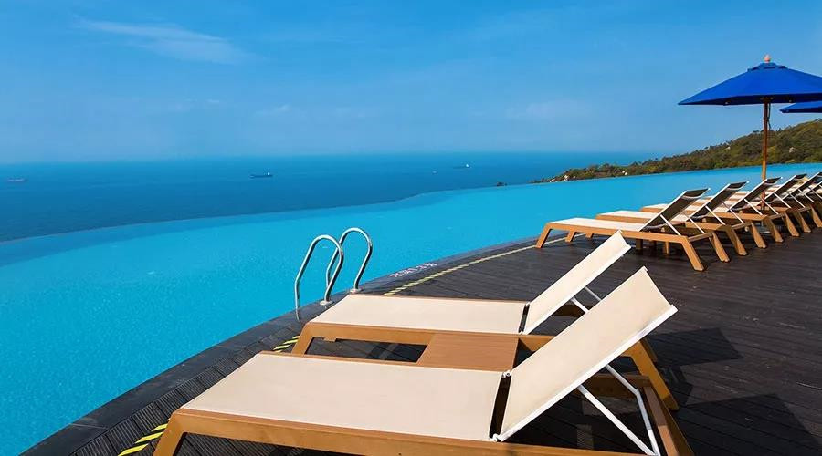 网红酒店阳江海陵岛大角湾北洛秘境度假酒店2天1晚畅游108米30层临海