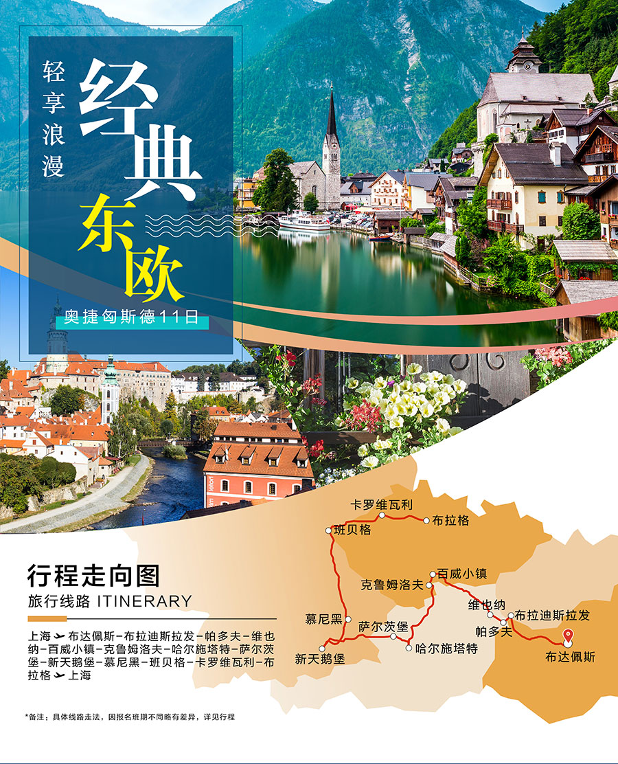 捷克+德国+奥地利+斯洛伐克+匈牙利11日跟团游(4钻)·全4星 入内：新天鹅堡+布拉格古堡+渔人堡丨B线往返直飞 ...