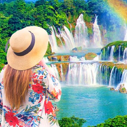 广西南宁+德天瀑布+通灵峡谷+北海5日4晚跟团游