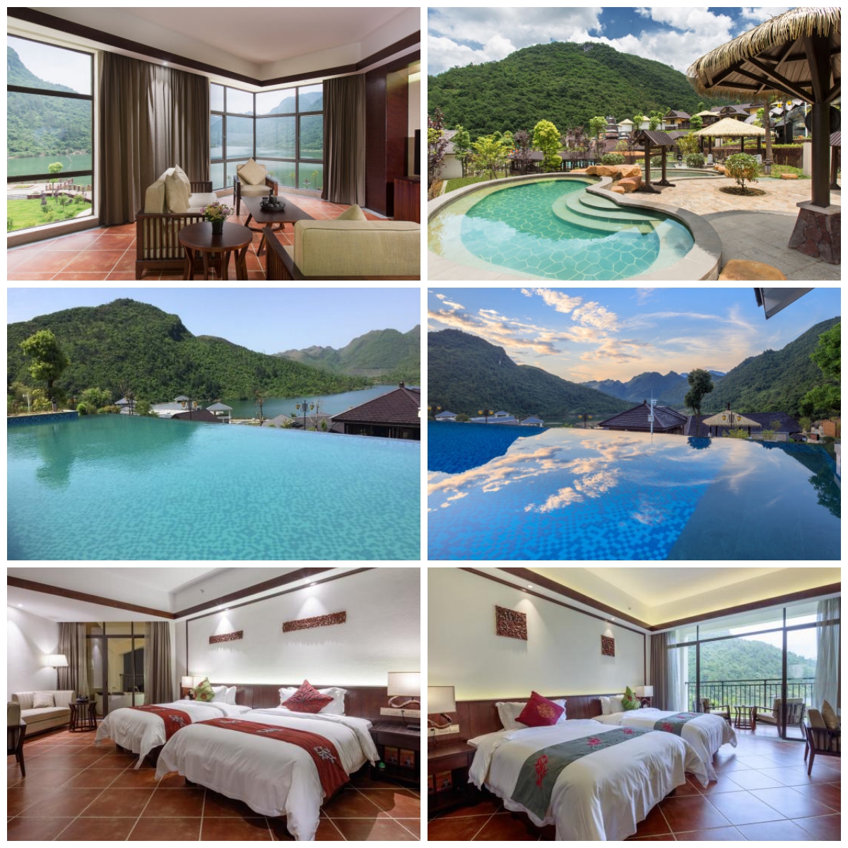 乳源蓝山源岭南东方温泉酒店 无限次网红无边际泳池 巴厘岛式温泉 小