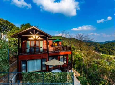 清远山其洞度假区 含营养双人早餐 无限次森林温泉 游泳池 酒店客栈