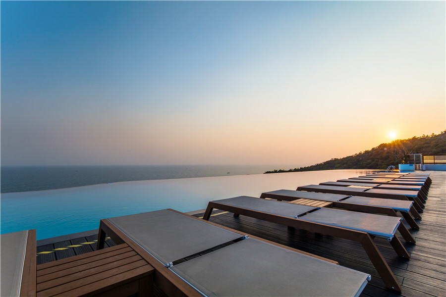 网红酒店阳江海陵岛大角湾北洛秘境度假酒店2天1晚畅游108米30层临海