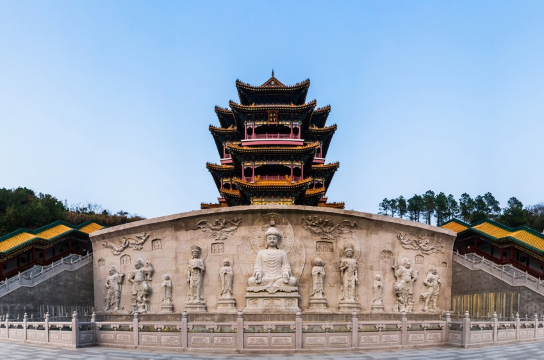 登佛顶山,游三大寺庙,西天景区,紫竹林,南海观音和珞珈山