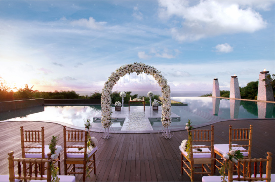 旅游婚礼·巴厘岛悦榕庄水台婚礼 6天4晚蜜月游 普通