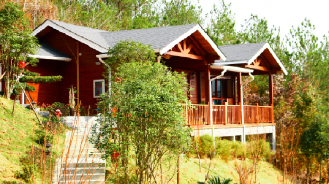 见龙山庄度假村   桃花冲森林公园   门票2张 ·【山间别墅休闲度假