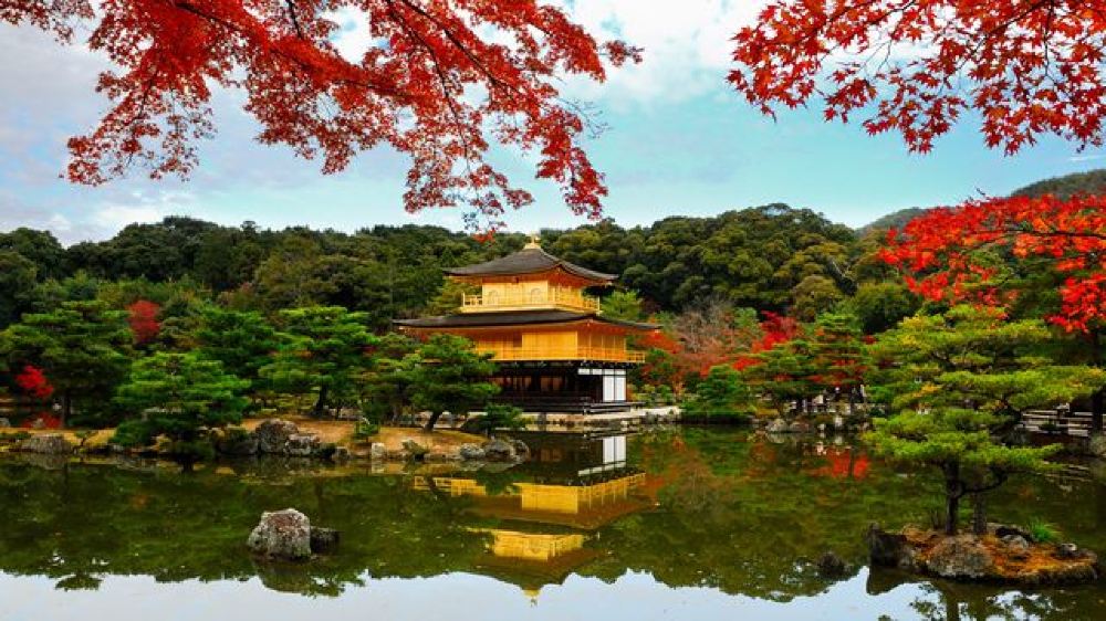 日本京都岚山金阁寺伏见稻荷大社一日游经典线路搭载多语言语音导览机